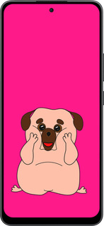 Силиконовый чехол Весёлый мопс для Oppo Reno13 F 5G / Reno13 F 4G - 4908u-3955 изображение 