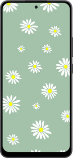 Силиконовый чехол Ромашки v4 для Oppo Reno13 F 5G / Reno13 F 4G - 5603u-3955 изображение 