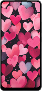 Силіконовий чехол Сердечка 4 для Oppo Reno13 F 5G / Reno13 F 4G - 5662u-3955 изображение 