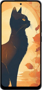 Силиконовый чехол Черная кошка v2 для Oppo Reno13 F 5G / Reno13 F 4G - 5830u-3955 изображение 