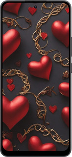 Силіконовий чехол Сердечки для Oppo Reno13 F 5G / Reno13 F 4G - 5831u-3955 изображение 