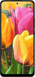 Силиконовый чехол Нарисованные тюльпаны для Oppo Reno13 F 5G / Reno13 F 4G - 5990u-3955 изображение 