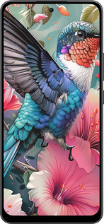 Силиконовый чехол Сказочная колибри для Oppo Reno13 F 5G / Reno13 F 4G - 6051u-3955 изображение 