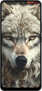 Силиконовый чехол Волчий взгляд для Oppo Reno13 F 5G / Reno13 F 4G - 6066u-3955 изображение 