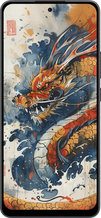 Силиконовый чехол Ярость дракона для Oppo Reno13 F 5G / Reno13 F 4G - 6112u-3955 изображение 