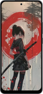 Силиконовый чехол Сумерки воина: Танец с катаной для Oppo Reno13 F 5G / Reno13 F 4G - 6123u-3955 изображение 