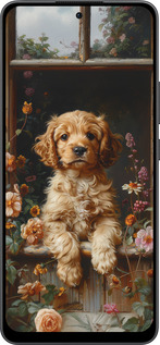 Силиконовый чехол Щенок cocker spaniel для Oppo Reno13 F 5G / Reno13 F 4G - 6136u-3955 изображение 