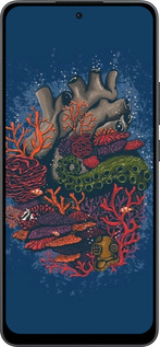 Силиконовый чехол Сердце моря для Oppo Reno13 F 5G / Reno13 F 4G - 6506u-3955 изображение 