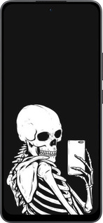 Силіконовий чехол Скелет робить Selfie для Oppo Reno13 F 5G / Reno13 F 4G - 6535u-3955 изображение 