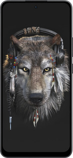 Силиконовый чехол Волк-меломан для Oppo Reno13 F 5G / Reno13 F 4G - 875u-3955 изображение 