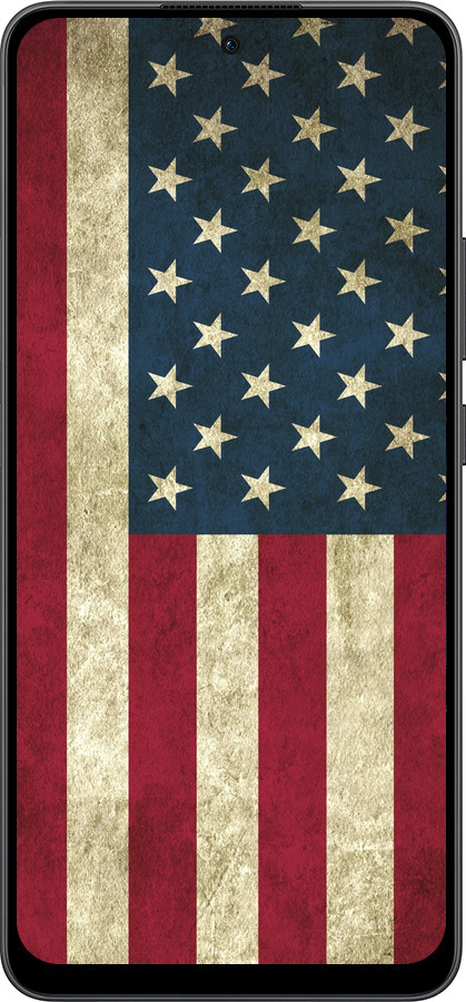 Силиконовый чехол Флаг США для Oppo Reno13 F 5G / Reno13 F 4G - 395u-3955 изображение 