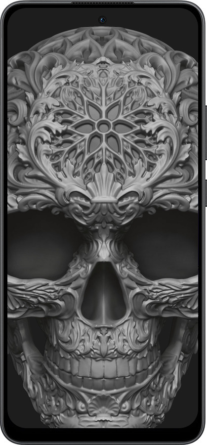 Силиконовый чехол skull-ornament для Oppo Reno13 F 5G / Reno13 F 4G - 4101u-3955 изображение 