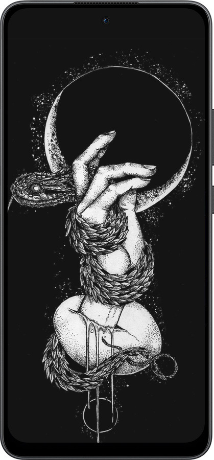 Силиконовый чехол Змея в руке для Oppo Reno13 F 5G / Reno13 F 4G - 4149u-3955 изображение 