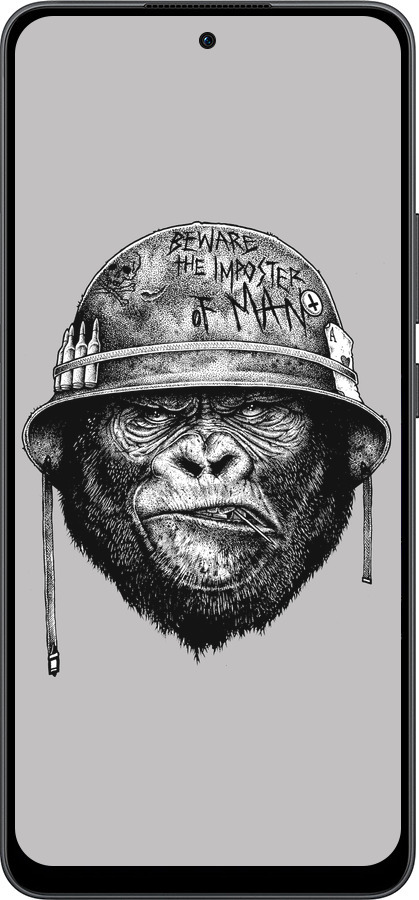 Силиконовый чехол military monkey для Oppo Reno13 F 5G / Reno13 F 4G - 4177u-3955 изображение 