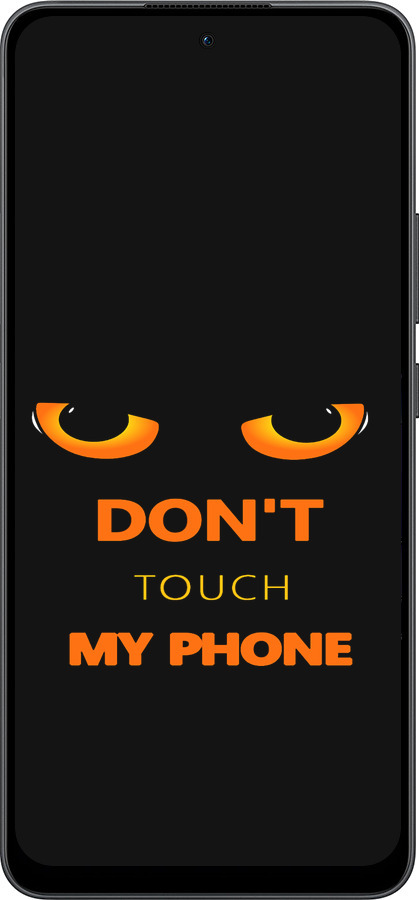 Силиконовый чехол Don't touch the phone для Oppo Reno13 F 5G / Reno13 F 4G - 4261u-3955 изображение 