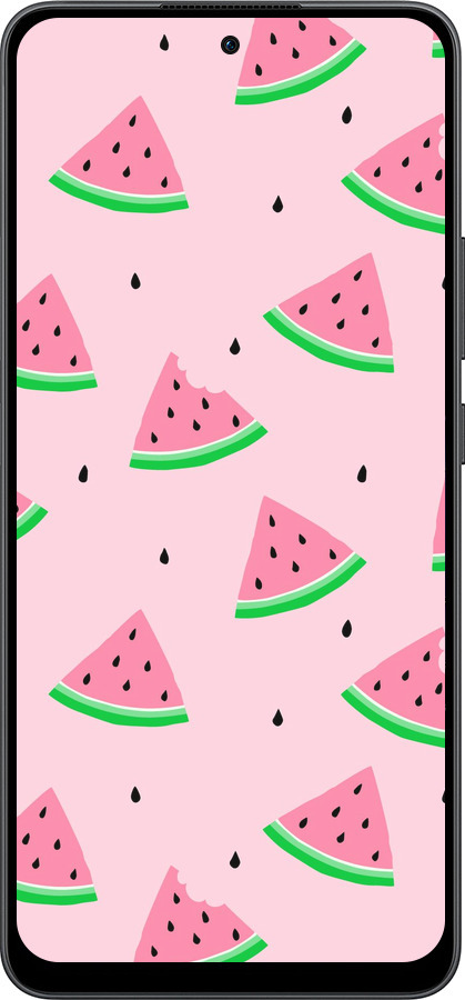 Силиконовый чехол Розовый арбуз для Oppo Reno13 F 5G / Reno13 F 4G - 4314u-3955 изображение 