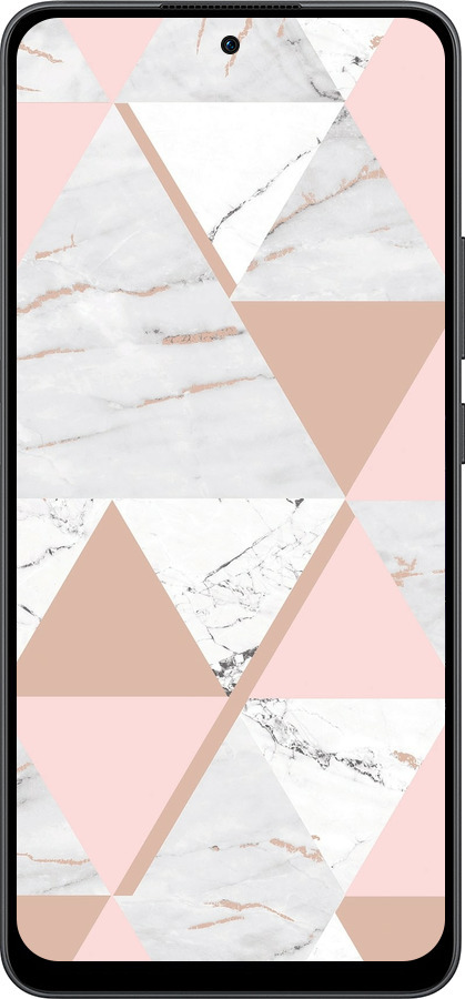 Силиконовый чехол Мраморная симметрия для Oppo Reno13 F 5G / Reno13 F 4G - 4344u-3955 изображение 