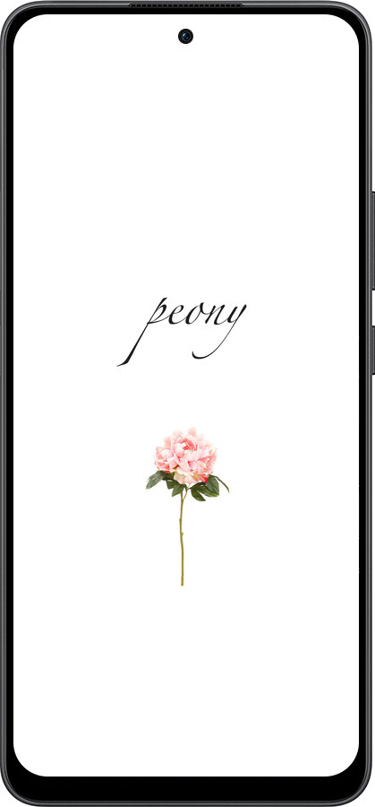 Силиконовый чехол Пион для Oppo Reno13 F 5G / Reno13 F 4G - 4366u-3955 изображение 