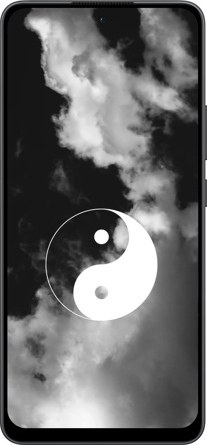 Силиконовый чехол Инь и Янь для Oppo Reno13 F 5G / Reno13 F 4G - 4389u-3955 изображение 