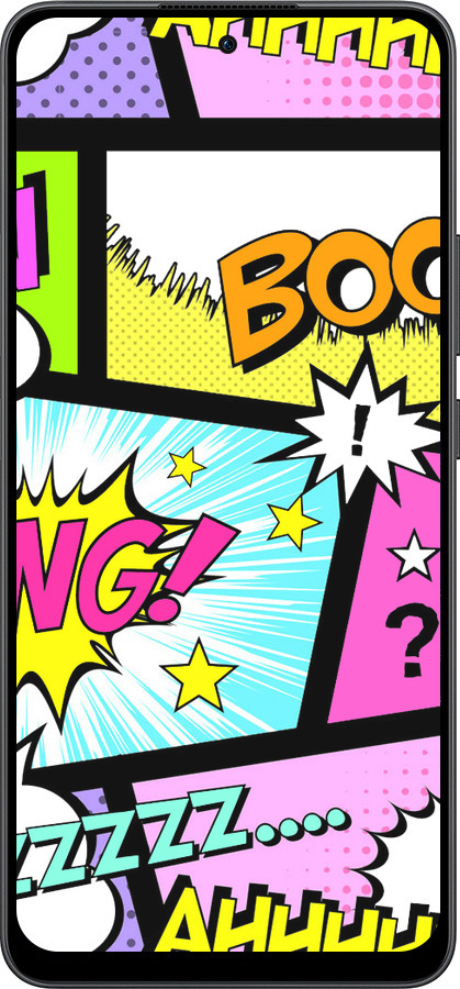 Силиконовый чехол Комикс 1 для Oppo Reno13 F 5G / Reno13 F 4G - 4407u-3955 изображение 