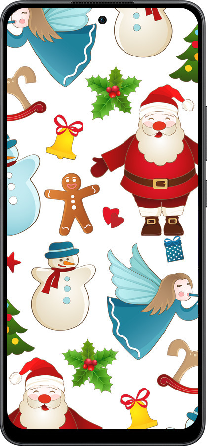 Силиконовый чехол Новогодний 1 для Oppo Reno13 F 5G / Reno13 F 4G - 4614u-3955 изображение 