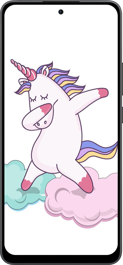 Силиконовый чехол Единорог для Oppo Reno13 F 5G / Reno13 F 4G - 4702u-3955 изображение 