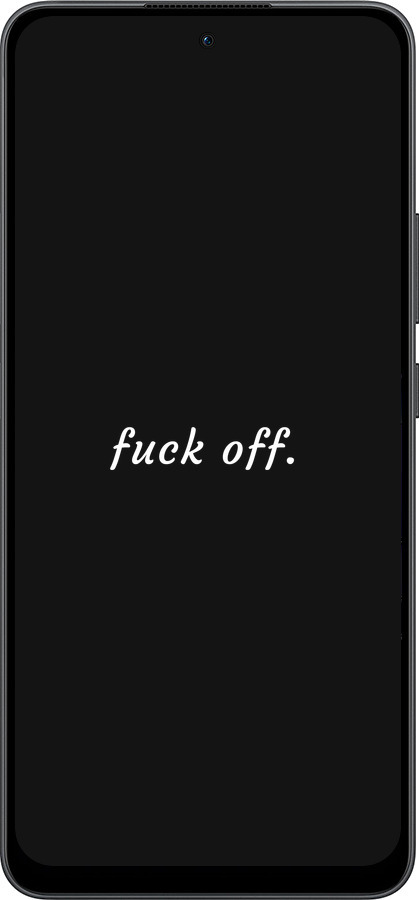 Силиконовый чехол Fuck off для Oppo Reno13 F 5G / Reno13 F 4G - 4731u-3955 изображение 