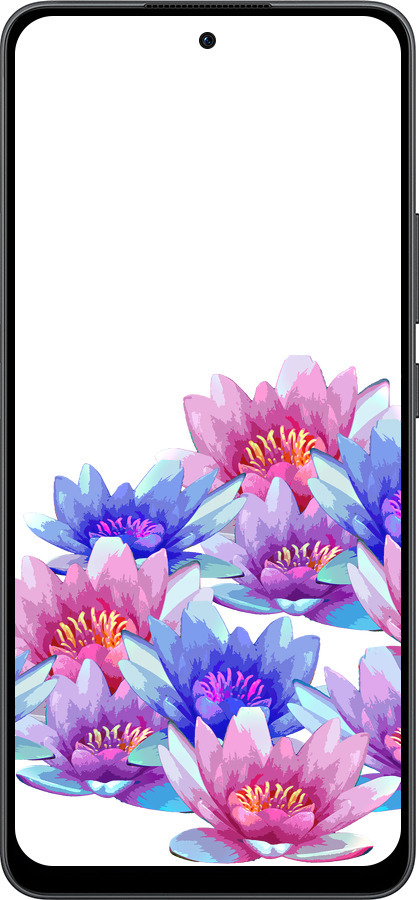 Силиконовый чехол Лотос для Oppo Reno13 F 5G / Reno13 F 4G - 4862u-3955 изображение 