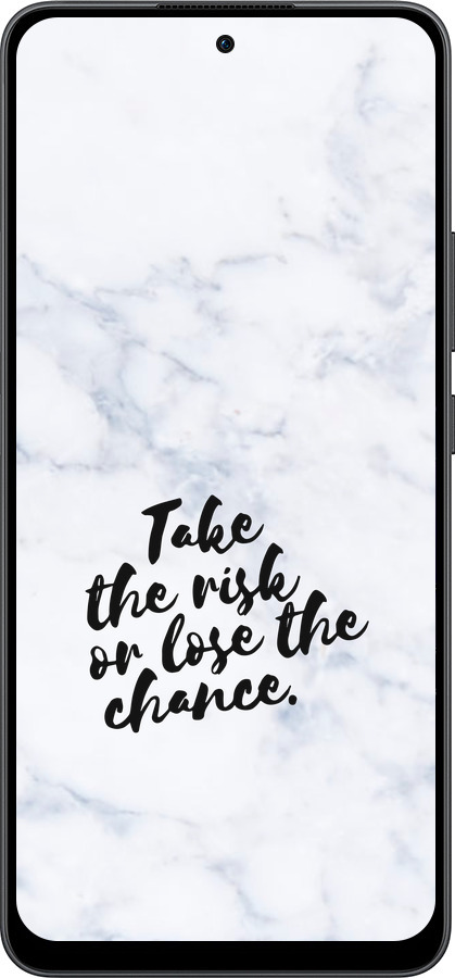 Силиконовый чехол Рискнуть или потерять шанс для Oppo Reno13 F 5G / Reno13 F 4G - 4866u-3955 изображение 