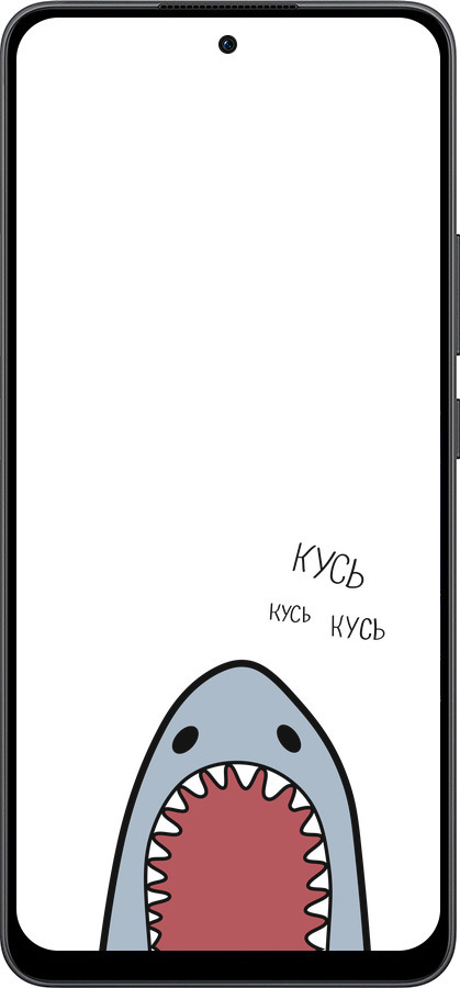 Силиконовый чехол Акула для Oppo Reno13 F 5G / Reno13 F 4G - 4870u-3955 изображение 