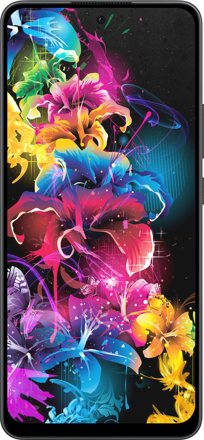 Силиконовый чехол Абстрактные цветы для Oppo Reno13 F 5G / Reno13 F 4G - 511u-3955 изображение 