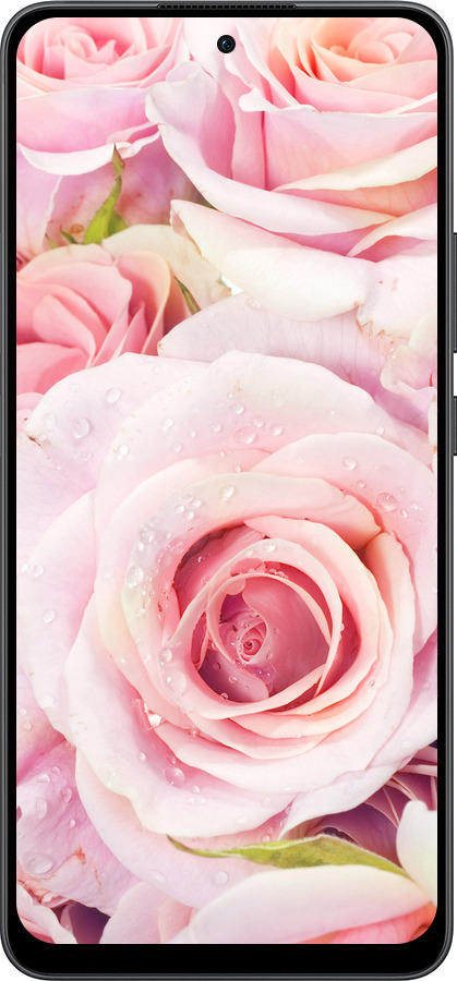 Силиконовый чехол Розы для Oppo Reno13 F 5G / Reno13 F 4G - 525u-3955 изображение 