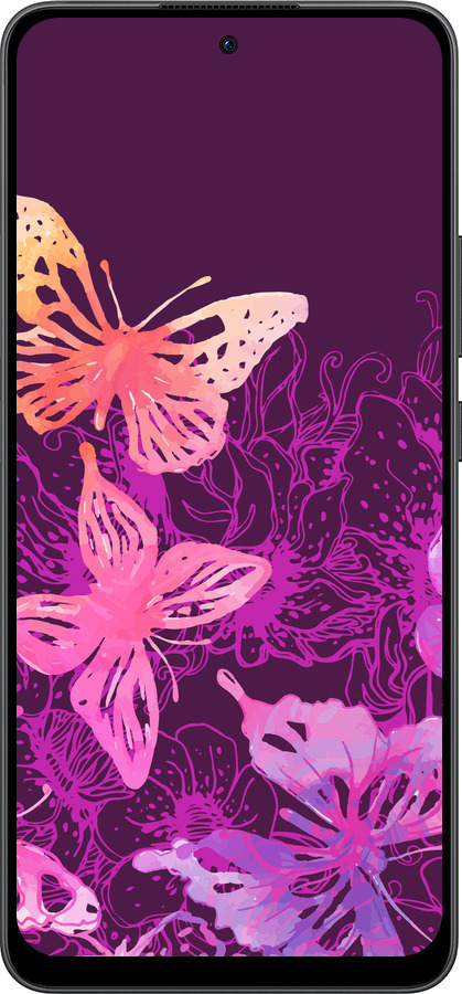 Силиконовый чехол Бабочки v2 для Oppo Reno13 F 5G / Reno13 F 4G - 5475u-3955 изображение 