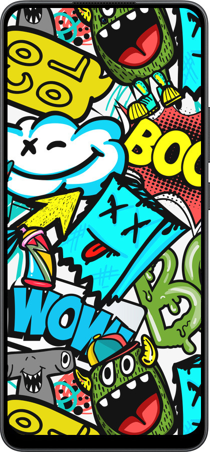 Силіконовий чехол Стікери v4 для Oppo Reno13 F 5G / Reno13 F 4G - 5508u-3955 изображение 