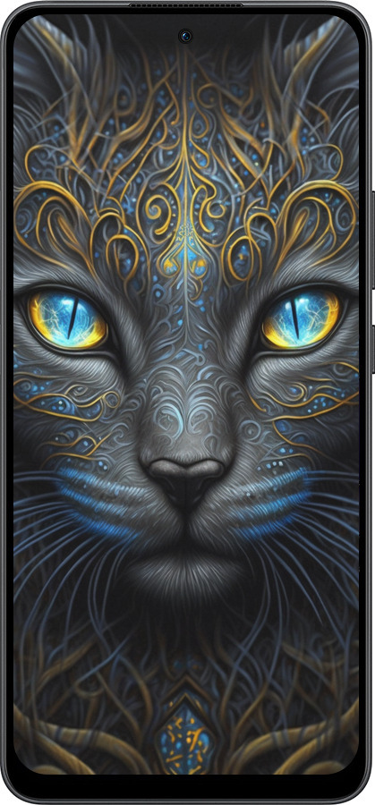 Силиконовый чехол Кошка для Oppo Reno13 F 5G / Reno13 F 4G - 5548u-3955 изображение 