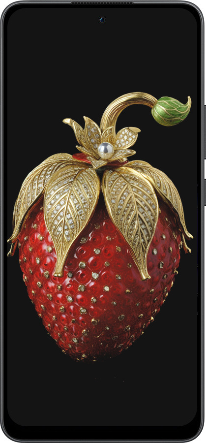 Силиконовый чехол Клубника v3 для Oppo Reno13 F 5G / Reno13 F 4G - 5638u-3955 изображение 