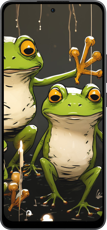 Силиконовый чехол Жабки 2 для Oppo Reno13 F 5G / Reno13 F 4G - 5657u-3955 изображение 