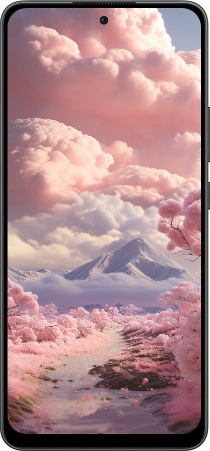 Силиконовый чехол Розовые облака для Oppo Reno13 F 5G / Reno13 F 4G - 5660u-3955 изображение 
