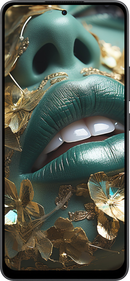 Силиконовый чехол Губы 2 для Oppo Reno13 F 5G / Reno13 F 4G - 5667u-3955 изображение 