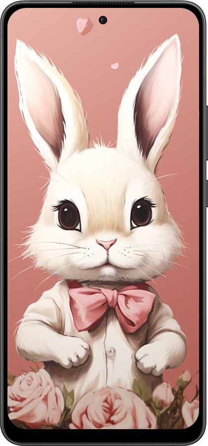 Силіконовий чехол Зайчик для Oppo Reno13 F 5G / Reno13 F 4G - 5669u-3955 изображение 