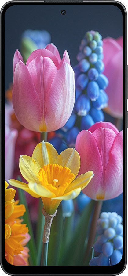 Силиконовый чехол Весенние цветы для Oppo Reno13 F 5G / Reno13 F 4G - 6058u-3955 изображение 