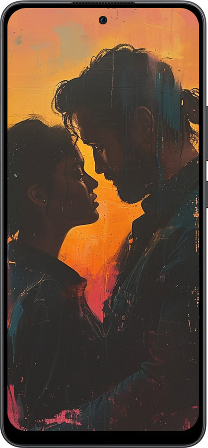 Силиконовый чехол Любовь на полотне для Oppo Reno13 F 5G / Reno13 F 4G - 6067u-3955 изображение 