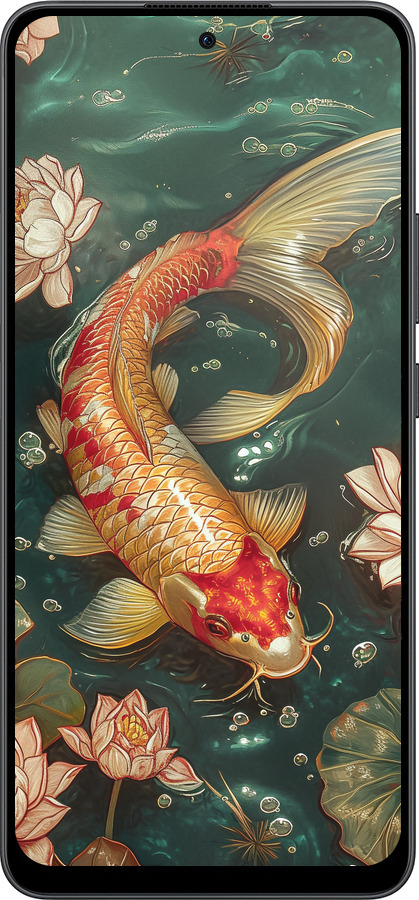 Силиконовый чехол Мелодия Лотоса для Oppo Reno13 F 5G / Reno13 F 4G - 6106u-3955 изображение 