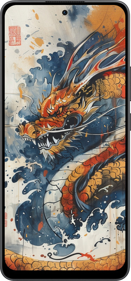 Силиконовый чехол Ярость дракона для Oppo Reno13 F 5G / Reno13 F 4G - 6112u-3955 изображение 