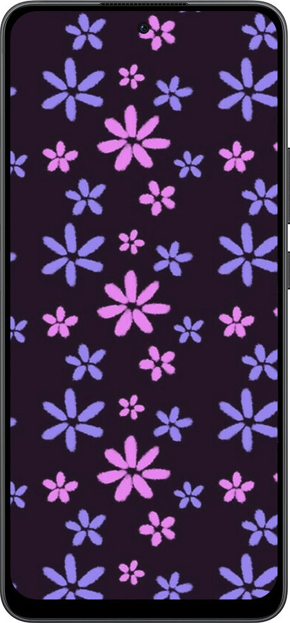 Силіконовий чехол з квітами для Oppo Reno13 F 5G / Reno13 F 4G - 6258u-3955 изображение 