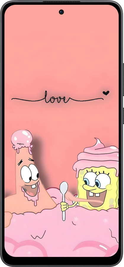 Силиконовый чехол Спанч Боб для Oppo Reno13 F 5G / Reno13 F 4G - 6282u-3955 изображение 