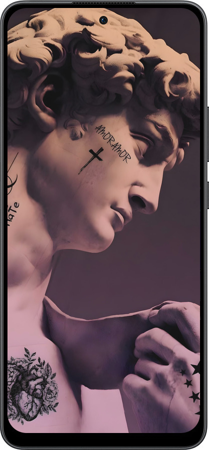 Силіконовий чехол Давид для Oppo Reno13 F 5G / Reno13 F 4G - 6302u-3955 изображение 