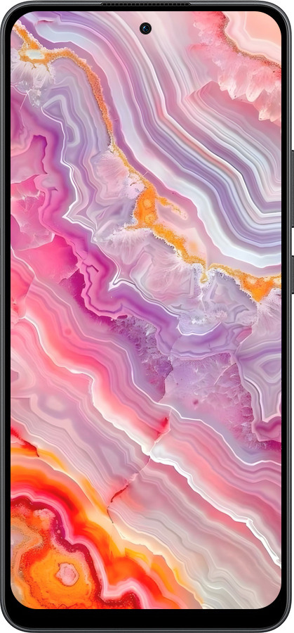 Силиконовый чехол Мрамор 2 для Oppo Reno13 F 5G / Reno13 F 4G - 6307u-3955 изображение 