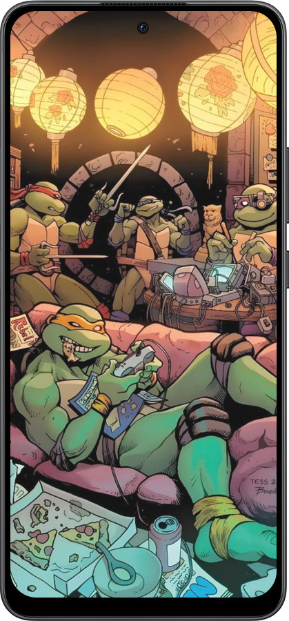 Силиконовый чехол Черепашки нинзя для Oppo Reno13 F 5G / Reno13 F 4G - 6346u-3955 изображение 