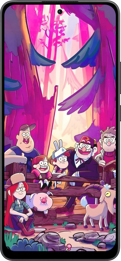 Силиконовый чехол Гравити Фолз для Oppo Reno13 F 5G / Reno13 F 4G - 6365u-3955 изображение 